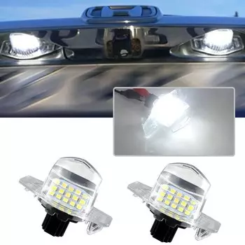 2 шт., без ошибок, светодиодный светильник номерного знака для Honda CRV 2008 Jazz Fit Crosstour FR-V/Edix HR-V Insight Odyssey Stream