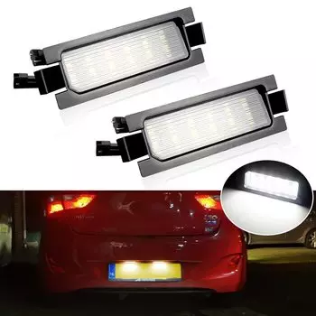 2 шт. безошибочная светодиодная подсветка номерного знака для Kia Ceed JD ED Hyundai I30 GD CW Elantra GT Accent Автомобильные задние лампы заднего номера