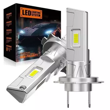 2 шт. безвентиляторные светодиодные фонари H7 1:1, мини-размер, беспроводной 25000LM CSP, светодиодные чипы Canbus H7, автомобильные светодиодные фары, лампа 6500K 12 В