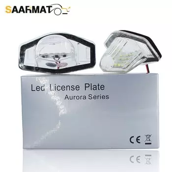 2 шт., безымянный светодиодный номерной знак автомобиля для Honda Crv Fit Jazz Crosstour Odyssey Stream Freed Logo Insight HRV FRV