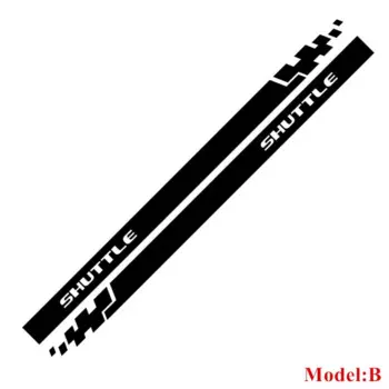 2 шт., боковая юбка для кузова, двери автомобиля, декоративная наклейка, пленка для Honda Shuttle, спортивные полосы, Стайлинг, авто внешние аксессуары, виниловые наклейки