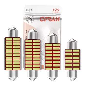 2 шт., C10W C5W лампочка для автомобиля, 31 мм, 36 мм, 39 мм, 42 мм