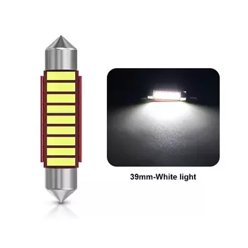 2 шт. C10W C5W светодиодный Canbus гирлянда 31 мм 36 мм 39 мм 41/42 мм для салона автомобиля купольные лампы для чтения белый лед синий теплый белый без ошибок