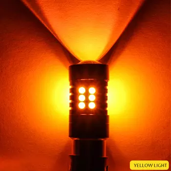 2 шт.Canbus 1156 BA15S 1157 BAY15D T20 7443 3157 Автомобильная светодиодная лампа передний задний сигнал поворота дневной ходовой фонарь заднего хода для автомобиля 12 В 24 В светодиодный белый красный желтый