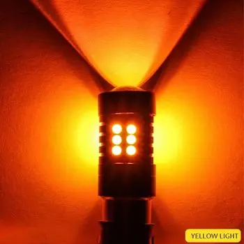 2 шт. Canbus 1156 BA15S 1157 BAY15D T20 7443 3157 Автомобильная светодиодная лампа Передний и задний указатель поворота DRL Стоп-сигнал Авто 12 В 24 В Белый Красный Янтарный