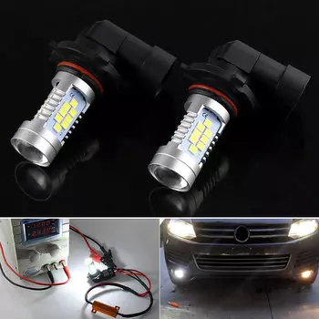 2 шт. Canbus без ошибок 9006 HB4 светодиодные лампы противотуманные фары DRL для VW Tiguan 5N 07-15, Touareg 7P 10-14,Touran 2010-2015 Scirocco Multivan