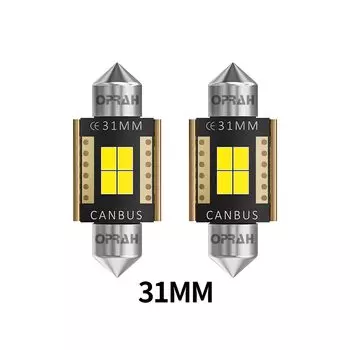 2 шт. Canbus C5W C10W гирлянда 31 мм 36 мм 39 мм 41 мм безошибочная светодиодная лампа для салона автомобиля лампа для чтения номерной знак лампа белый 12 В