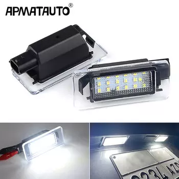 2 шт. Canbus для Nissan Serena C27 2016-up Altima 2019-2022 для Dacia Duster 2018-2021, белая светодиодная лампа освещения номерного знака