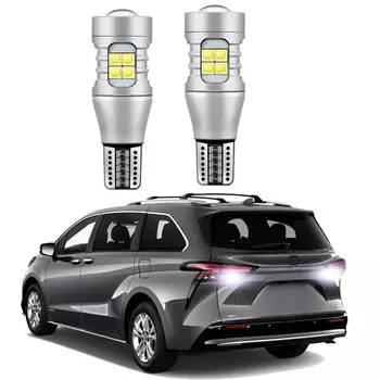 2 шт. Canbus для Toyota Sienna 1998-2020 2021 2022 2023 2024 2025 светодиодная резервная лампа заднего хода