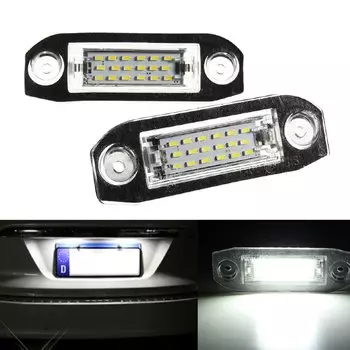2 шт. Canbus светодиодный светильник номерного знака для VOLVO XC90 S40 S80 V60 XC60 S60 C70 V50 XC70 V70