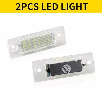 2 шт. Canbus светодиодный светильник номерного знака белого цвета 12 В для VW Touran Golf Caddy Jetta MK5 T5 Passat Skoda Super 1 автомобильные аксессуары