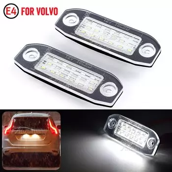 2 шт. Canbus ксеноновые белые светодиодные фонари номерного знака автомобиля для Volvo C30 C70 S80 V70 XC70 S40 V50 S60 V60 XC60 XC90 и т. д.
