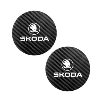 2 шт. черные автомобильные салонные резиновые накладки, аксессуары для стайлинга автомобилей для New Skoda Octavia Kodiaq Fabia Superb Karoq Yeti Rapid Mk3 Vrs