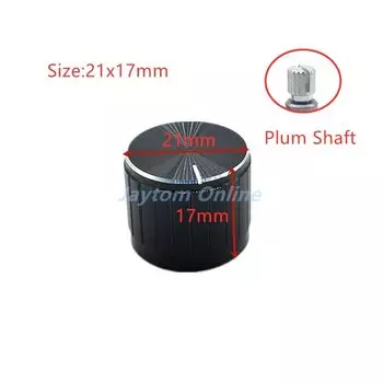 2 шт. черные ручки энкодеров из алюминия