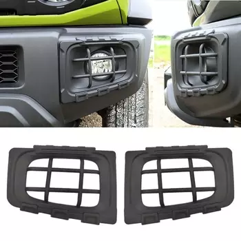 2 Шт. Черные Защитные Чехлы Из АБС-пластика Для Suzuki Jimny JB74 2019-2024, Капоты Для Передних Противотуманных Фар