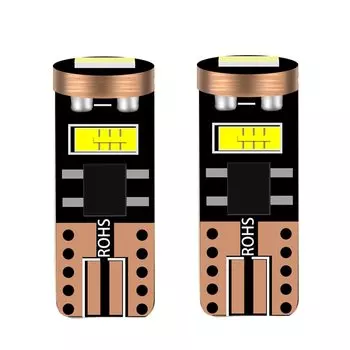 2 шт. CSP-чипы W5W Светодиодная лампа T10 светодиодный ная лампа 168 194 Canbus без ошибок автомобильные сигнальные огни габаритные лампы номерного знака 6000K белый 12 В
