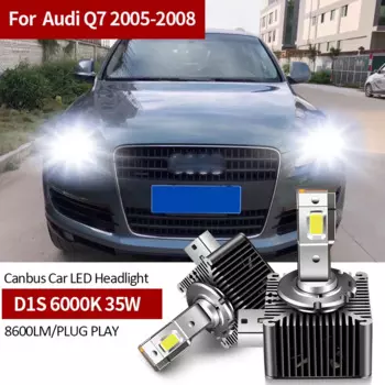 2 шт. D1S 35 Вт 6000 К Canbus автомобильные светодиодные лампы для фар Замена оригинальной ксеноновой лампы HID белого цвета для Audi Q7 2005 2006 2007 2008