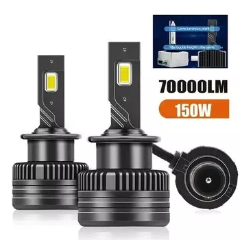 2 шт. D2R D2S D3S D4S D8S Светодиодные фары HID D1R D1S D3R D4R D8R Лампа 120 Вт 30000LM Автомобильный фонарь Турбола Canbus 6500K Автомобильный