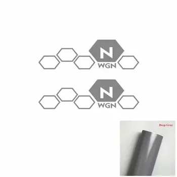 2 шт., декоративная наклейка на кузов автомобиля, сотовая графическая наклейка для Honda N-WGN, поворотные аксессуары, индивидуальный дизайн, пленка «сделай сам»