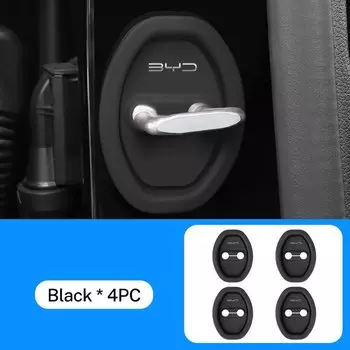 2 шт., демпфирующая подушка, силиконовый чехол с пряжкой для дверного замка автомобиля для BYD Atto 3 Tang F3 E6 Dmi Qin Yuan Song plus EV Dolphin Seagull