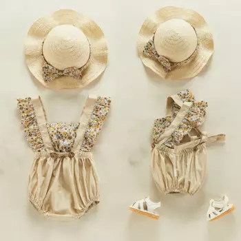 2 шт., детский хлопковый комбинезон, на Возраст 3-24 месяца