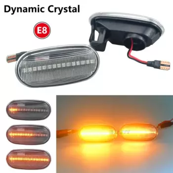 2 шт. динамические для Mitsubishi Pajero 1996-1998 L200 K60/Triton/Colt 1995-2005 светодиодный боковой габаритный поворотник указатель поворота