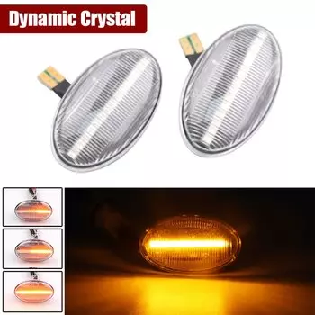 2 шт. динамические светодиодные боковые габаритные огни автомобиля для Mercedes Benz повторитель сигнальные лампы Smart W450 W452 A-Class W168 Vito W639 W447