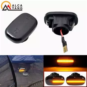 2 шт., динамический Светодиодный Боковой габаритный фонарь для Toyota Corolla Harrier Yaris Hilux, 12 В