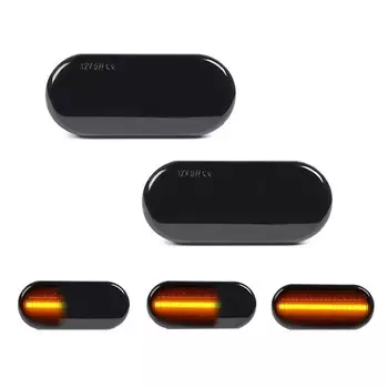2 шт. динамический светодиодный боковой указатель поворота для VW Transporter T5 Polo Golf 3 4 Passat B5 Sharan Lupo Bora Multivan