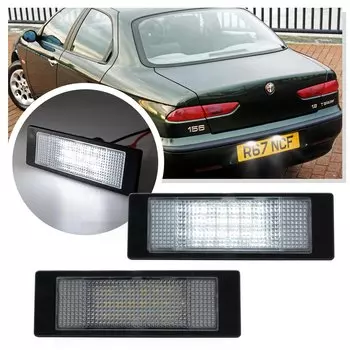 2 шт. для Alfa Romeo 156 159 166 Brera GT Spider 1997-2010 светодиодный светильник номерного знака, Стайлинг автомобиля, задний фонарь, автомобильный