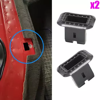 2 шт. для Audi A4 B5 B6 B7 B8 2000 2001-2008 2009 2010 2011 2012-2015 пластиковые автомобильные зажимы для рамки заднего сиденья, кронштейны втулки, черные