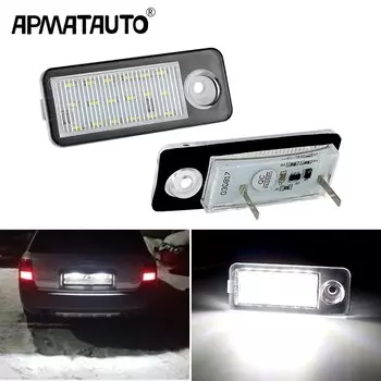 2 шт. для Audi A6 C5 B4 Avant Wagon 1997-2005 Audi RS6 RS6 Plus 2003-2005 светодиодный светильник номерного знака замена OEM # 4Б 9943021