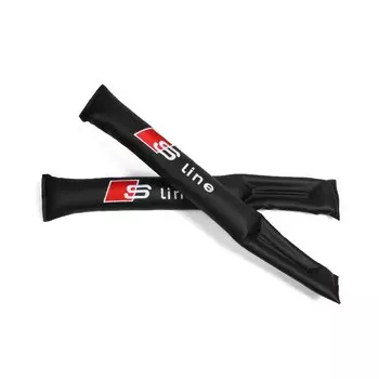 2 шт. для Audi S line A1 A2 A3 A4 A6 Q1 Q3 Q5 Q7 TT RS, новый кожаный наполнитель для зазора на сиденье автомобиля, герметичная заглушка для сиденья