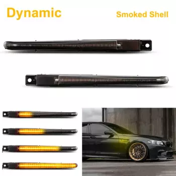 2 шт. для BMW F10 M5 FV91 FV92 FV93 2010-2017 светодиодные динамические боковые габаритные огни указатели поворота мигалки Canbus OEM # 51654805796