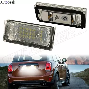 2 шт. для BMW Mini Cooper R50 R52 R53 светодиодные фонари номерного знака ксеноновые белые светодиодные 6500K мини-задний фонарь BMW мини-аксессуары