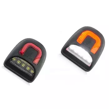 2 шт. для Chevrolet Chevy Silverado GMC Sierra 1500 2500, красная фотолампа для номерного знака автомобиля