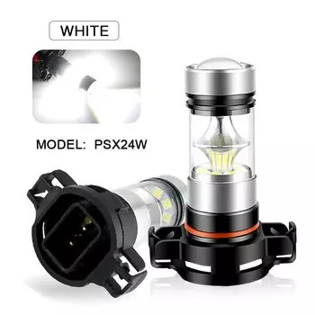 2 шт. для Ford Escape 2007 2008 2009 2010 2011 2012 автомобильные светодиодные передние противотуманные фары, лампы 5202 H16 6000K, без ошибок, аксессуары