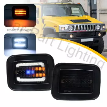 2 шт. для Hummer H2 HUT 2003-2009, светодиодные Угловые лампы для задних габаритных огней/парковочные фонари для Задних указателей поворота OEM #15060529