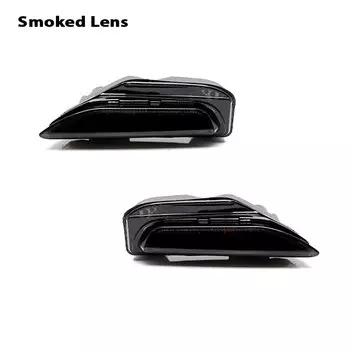 2 шт. для Infiniti Q50 и Q50 спортивного автомобильного бампера, последовательный янтарный указатель поворота, замена переключателя, белый светодиодный дневной ходовой огни