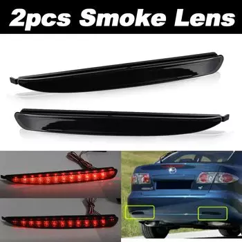 2 шт. для Mazda 6 2003-2008 для Mazda6 Atenza Sport для Mazdaspeed светодиодный задний бампер, автомобильный отражатель, стоп-сигнал, ходовые огни