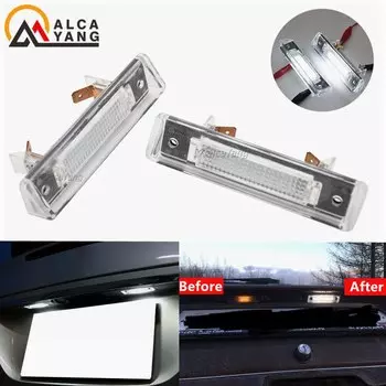 2 шт. для Mercedes-Benz SL-Class R129 1989-2001 E-Class S124 1985-1996 Светодиодная лампа для заднего номерного знака автомобиля A1248200756