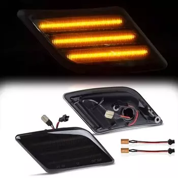 2 шт. для Mercedes Benz W204 C250 C300 C350 C63 SL65 AMG светодиодные боковые габаритные огни указатели поворота автомобильные аксессуары OEM # 2048200121