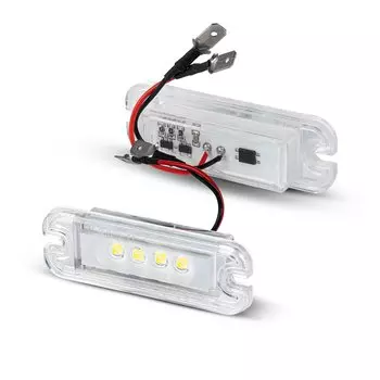 2 шт. для Mercedes Benz W463 1990-2012 G500 G550 G55 AMG 2003-2011 4/18SMD, фотографический номерной знак