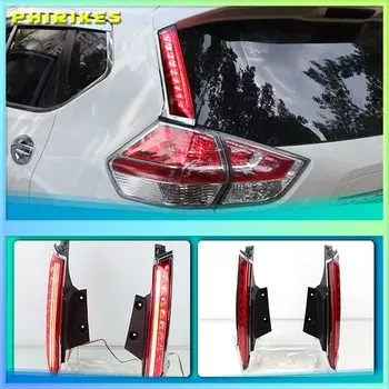 2 шт. для Nissan X-trail T32 2014-2019 Автомобильный светодиодный задний фонарь, задний бампер, стоп светильник сигнал, автомобильная лампа, декоративная лампа