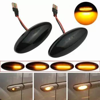 2 шт. для Opel/Vauxhall Vectra B MK1 1995-2003, динамическая Строительная стрелка, указатель поворота, световой индикатор, прозрачный/дымчатый