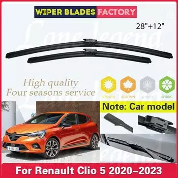 2 шт. для Renault Clio Lutecia 5 V BF 2020 2021 2022 2023 28 "+ 12" передние щетки стеклоочистителя лобовое стекло автомобильные аксессуары