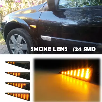 2 шт. для Renault Megane MK2 Scenic Thalia Grand Scenic Vel Satis Wind avсбрасывание, светодиодный сигнал поворота, ретранслятор, динамический светильник янтарного цвета