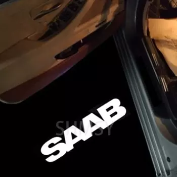 2 шт. для Saab 9-5 1998 1999 2000-2011 9-3 93 2003-2012 Saab светодиодные дверные приветственные огни проектор Ghost Shadow лампы аксессуары