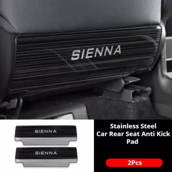 2 шт. для Toyota Sienna из нержавеющей стали противоударный коврик для заднего сиденья автомобиля противогрязные коврики внутренние молдинги