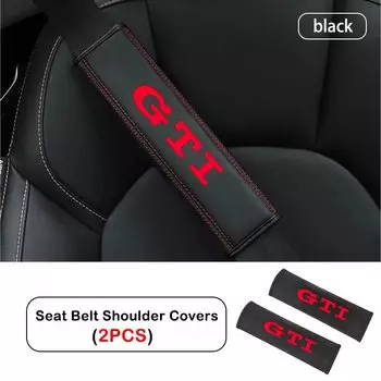 2 шт. для VW Golf 5 6 7 8 GTI Polo Mk6 R Mk7 Mk4 5 автомобильные аксессуары автомобильный ремень безопасности кожаный ремень безопасности плечевой чехол